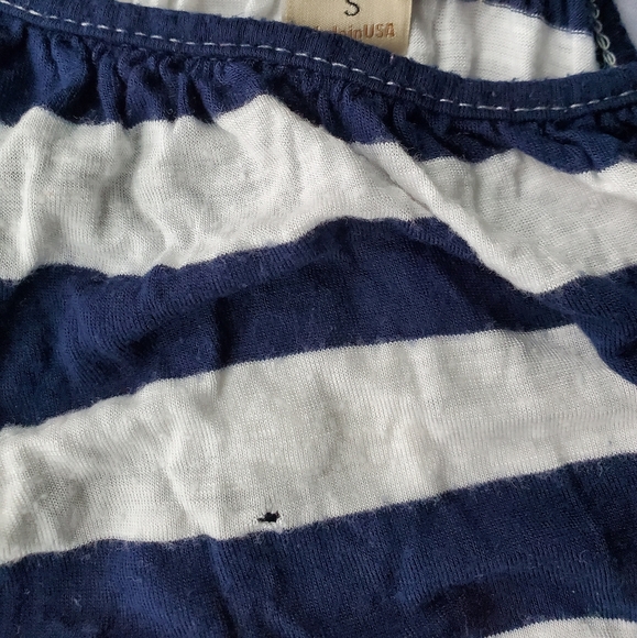 delia's white and navy blue tank top - Picture 5 of 5